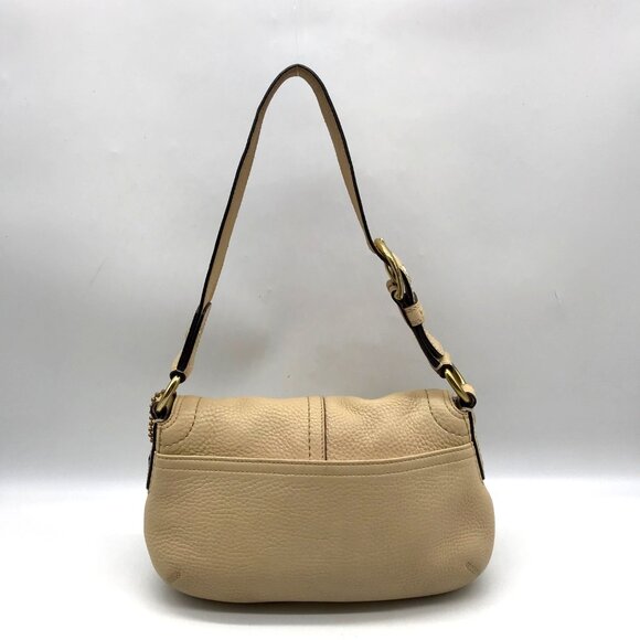 Vintage Coach Beige Pebbled Leather Soho Shoulder Bag 11840 - Picture 2 of 11